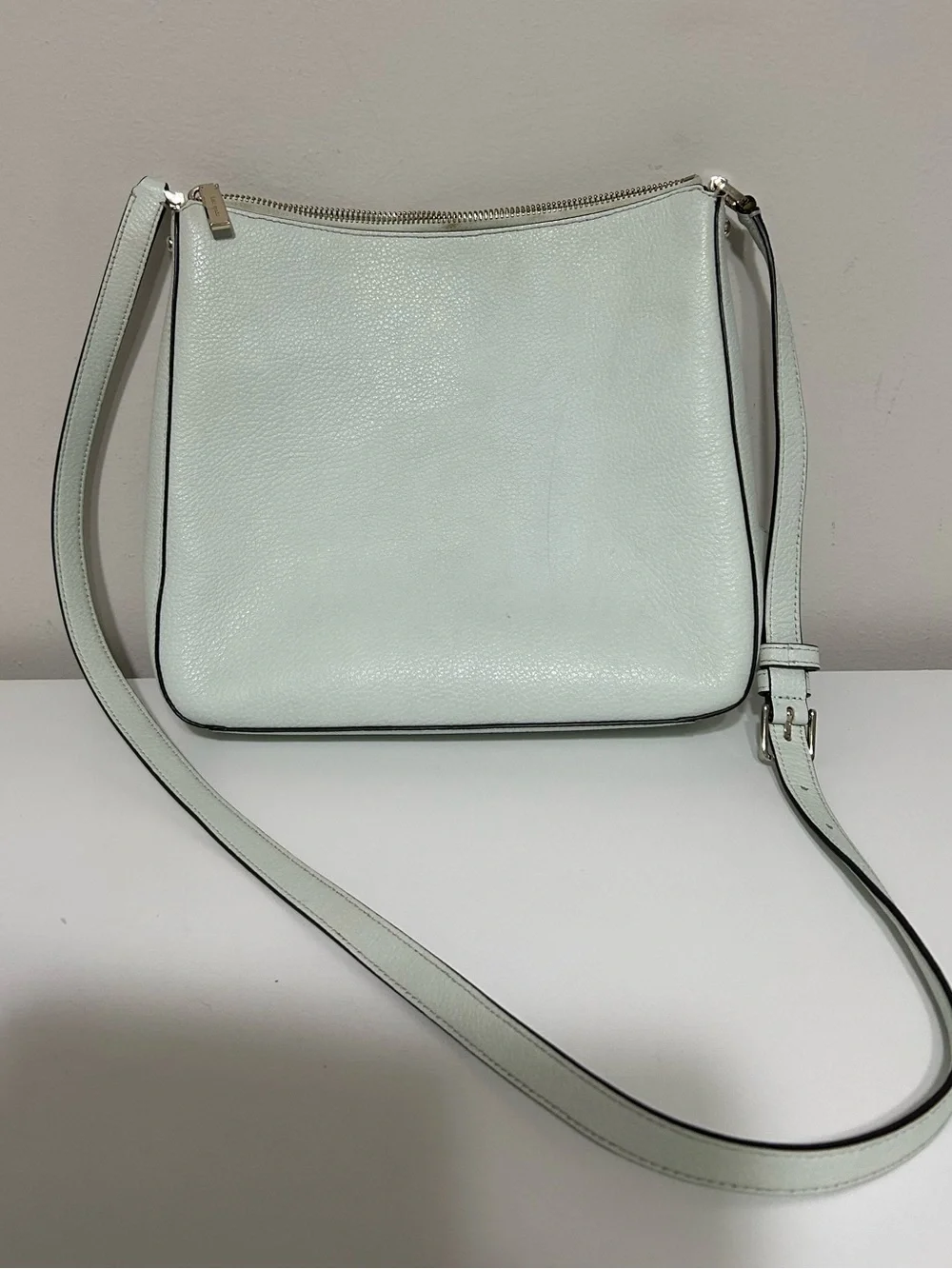 Kate Spade Charlotte Street Irini Crossbody, Mint Green, Pebbled Leather